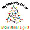 DTF My Favourite Colour Is Christmas Lights