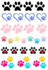 Paw Prints - 13.5*20cm UV DTF Sheet