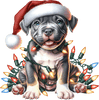Dog Breed Christmas Lights DTF Transfer