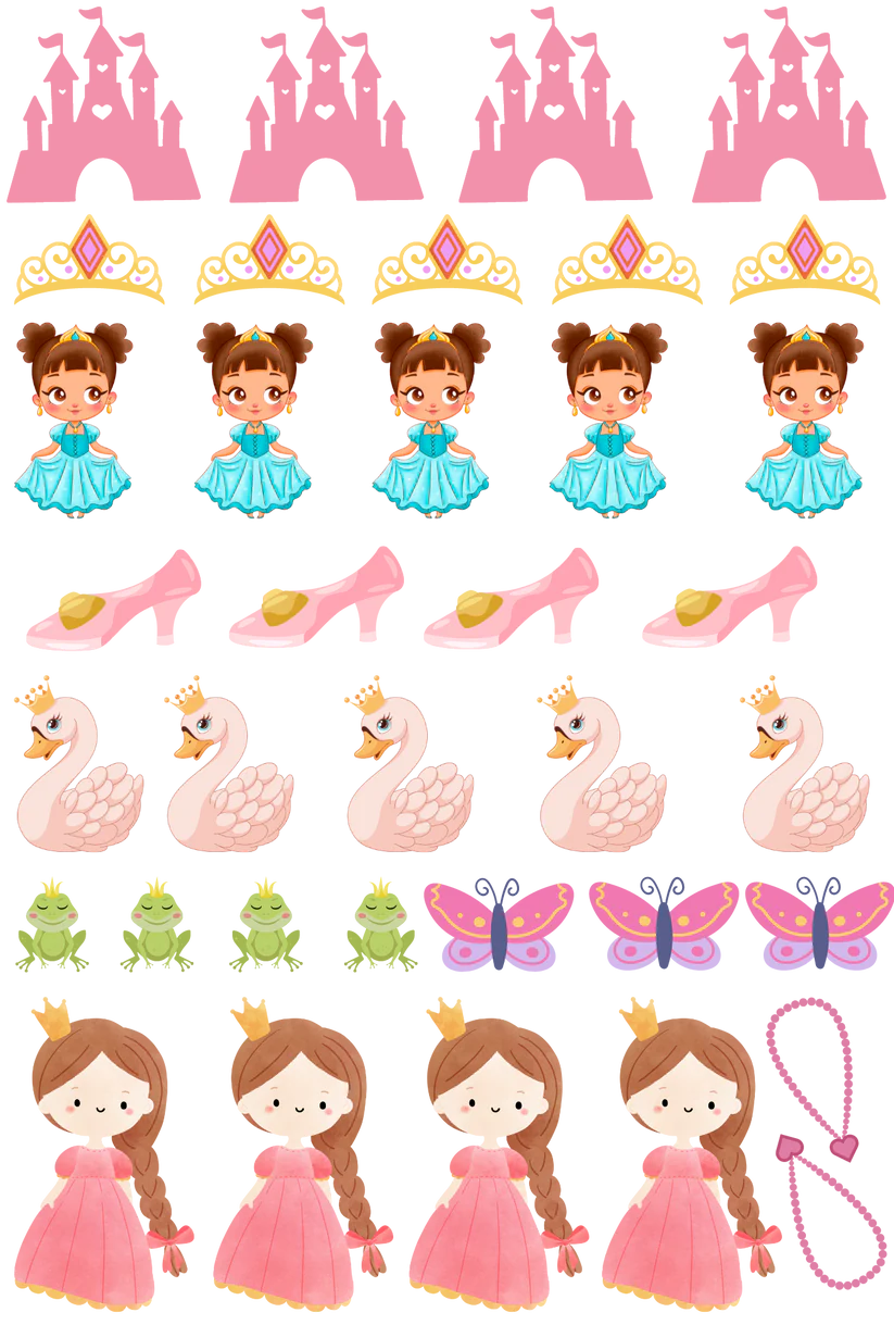 Princess - 13.5*20cm UV DTF Sheet