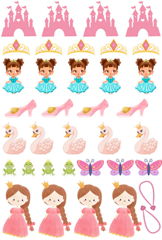 Princess - 13.5*20cm UV DTF Sheet