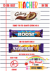 DIGITAL FILE - Notebook Style Teacher Appreciation Chocolate Bar Board File