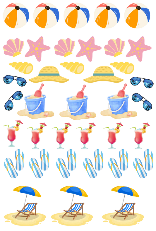 Seaside - 13.5*20cm UV DTF Sheet