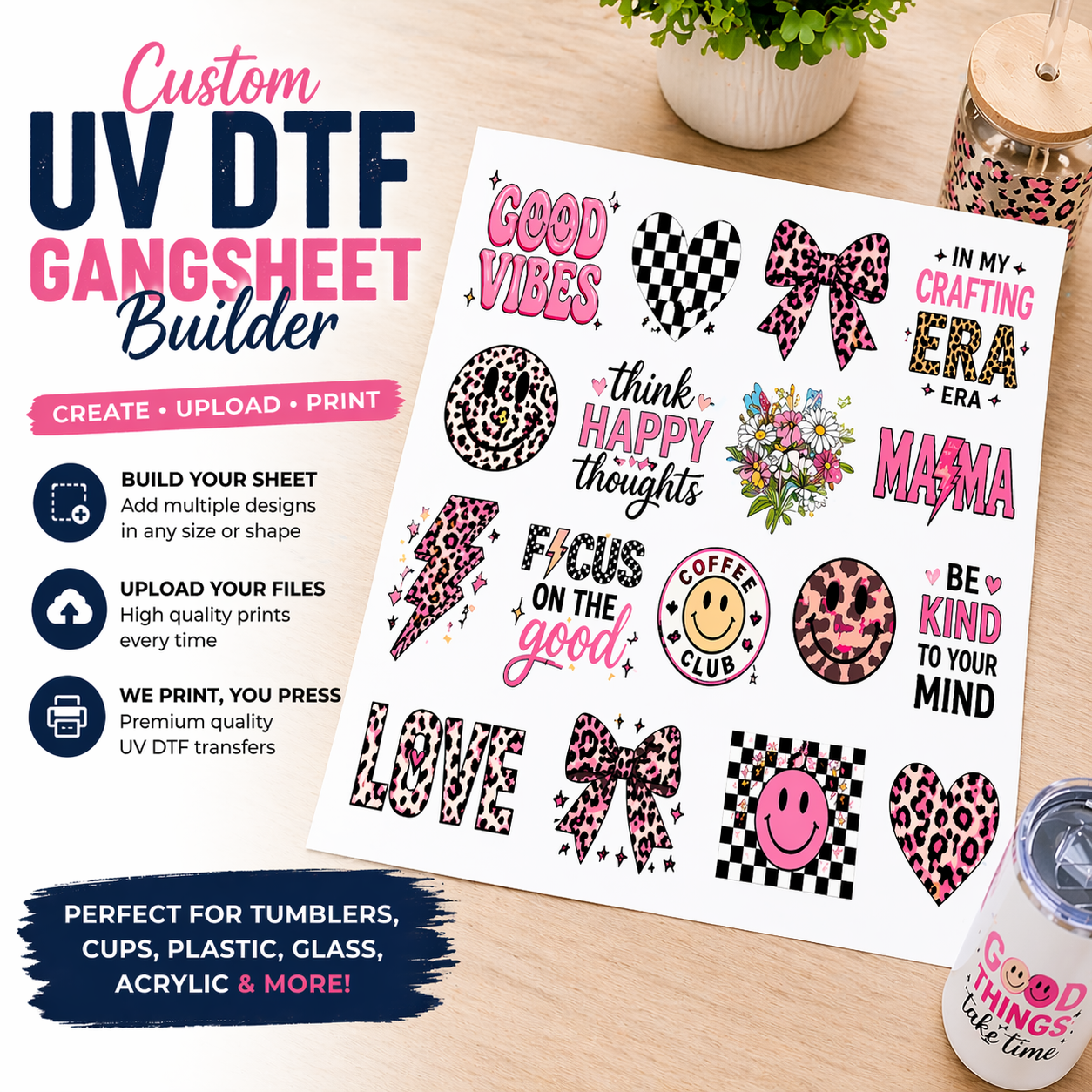Build Your Own Custom UV DTF Gangsheet