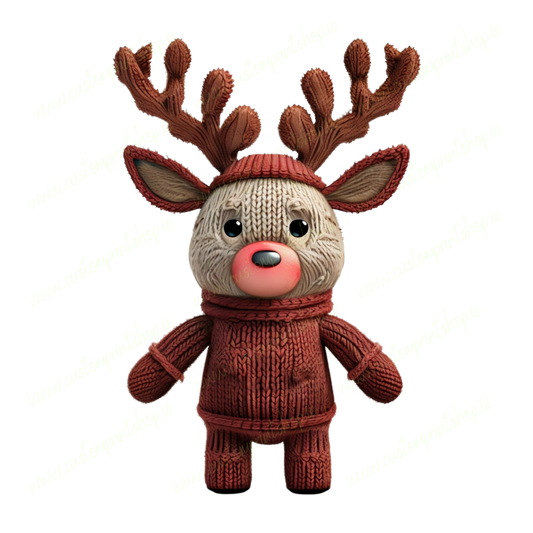DIGITAL FILE - Knitted Effect Reindeer