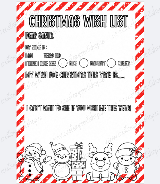DIGITAL FILE - Letter To Santa