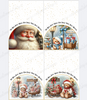 DIGITAL FILE - Christmas Bell Backing Cards