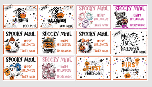DIGITAL FILE - Halloween Treat Box Stickers