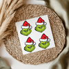 4 Grinch Faces UVDTF Transfer