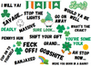 Irish Slang UV DTF Sheet