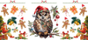 Christmas Owl - 16oz UVDTF Transfer