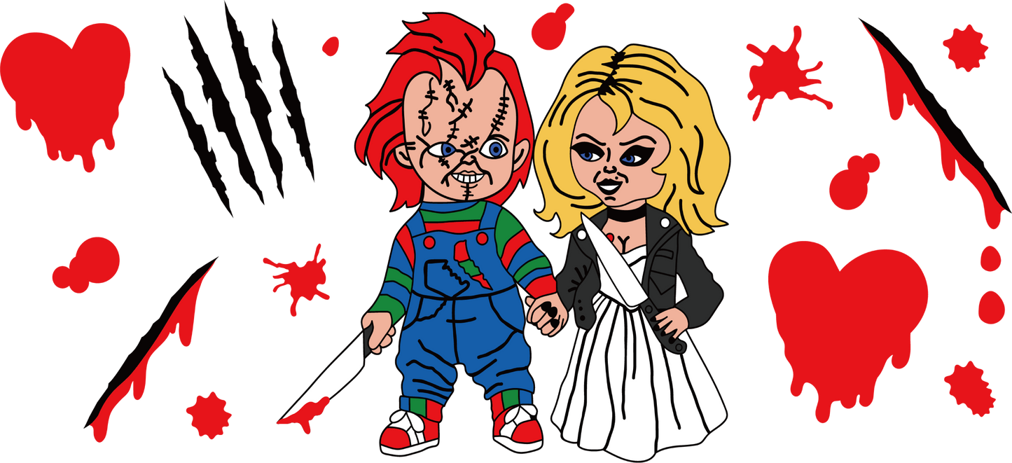 Halloween Couple - 16oz UVDTF Transfer