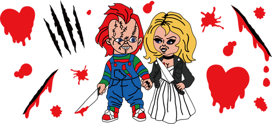 Halloween Couple - 16oz UVDTF Transfer