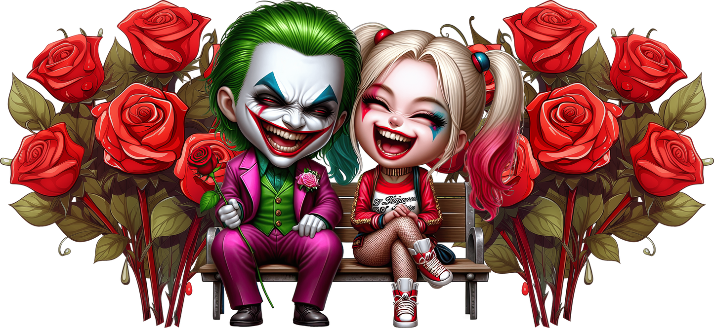 Roses On Bench - 16oz UVDTF Transfer