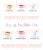 DIGITAL FILE - Positivi-Tea Backing Cards