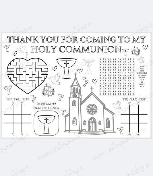 DIGITAL FILE - Communion Placemat