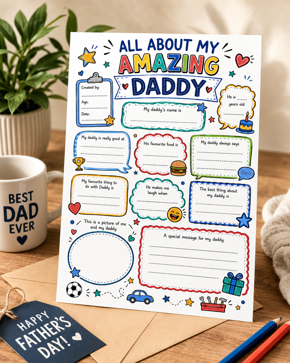 DIGITAL FILE - All About My Amazing Daddy