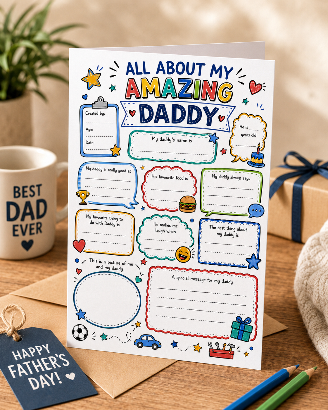 DIGITAL FILE - All About My Amazing Daddy
