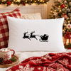 Black Santa Sleigh DTF Transfer