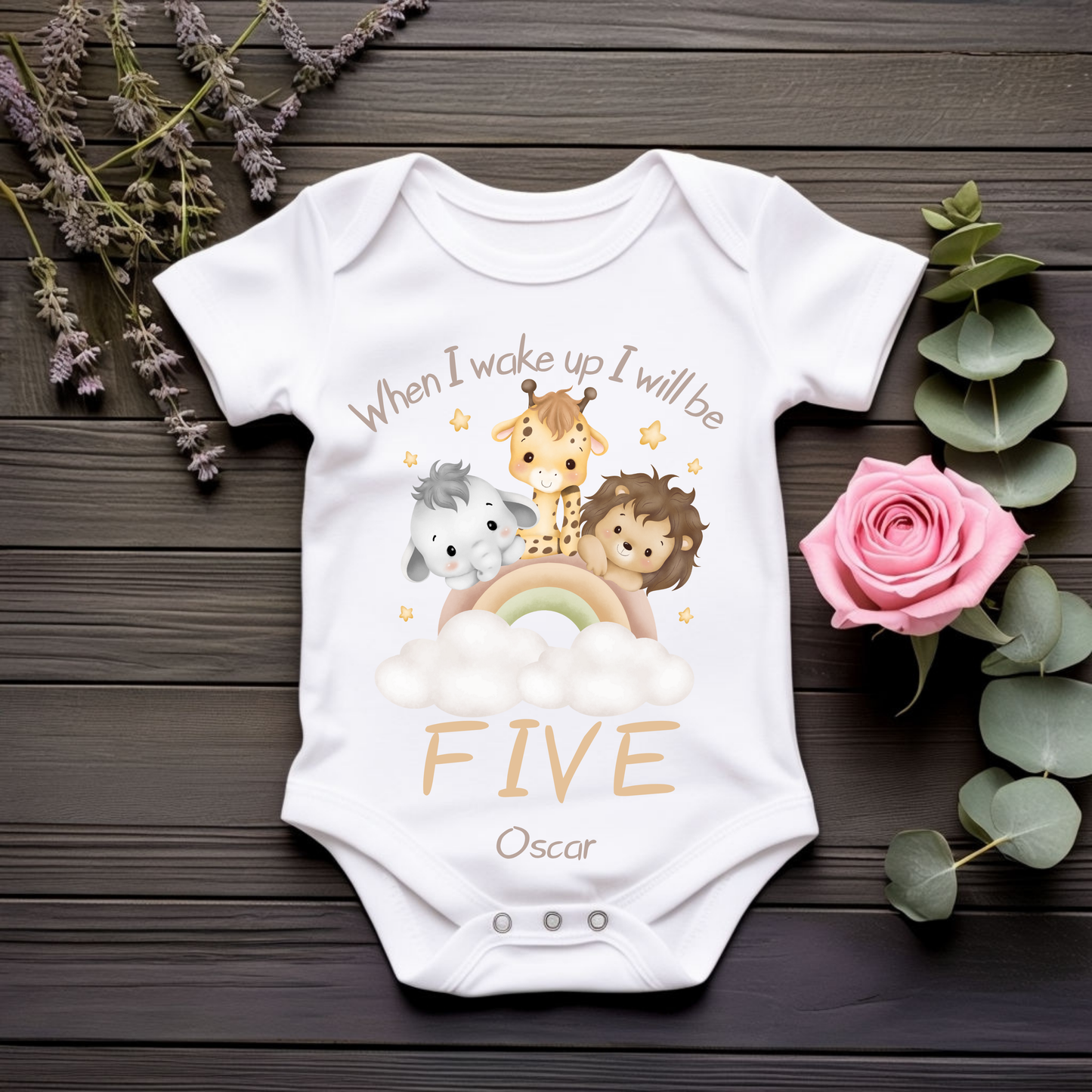 When I Wake Up - Personalised Birthday DTF Transfers