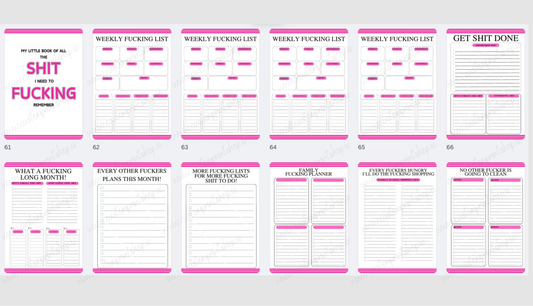 DIGITAL FILE - Get Shit Done Planner