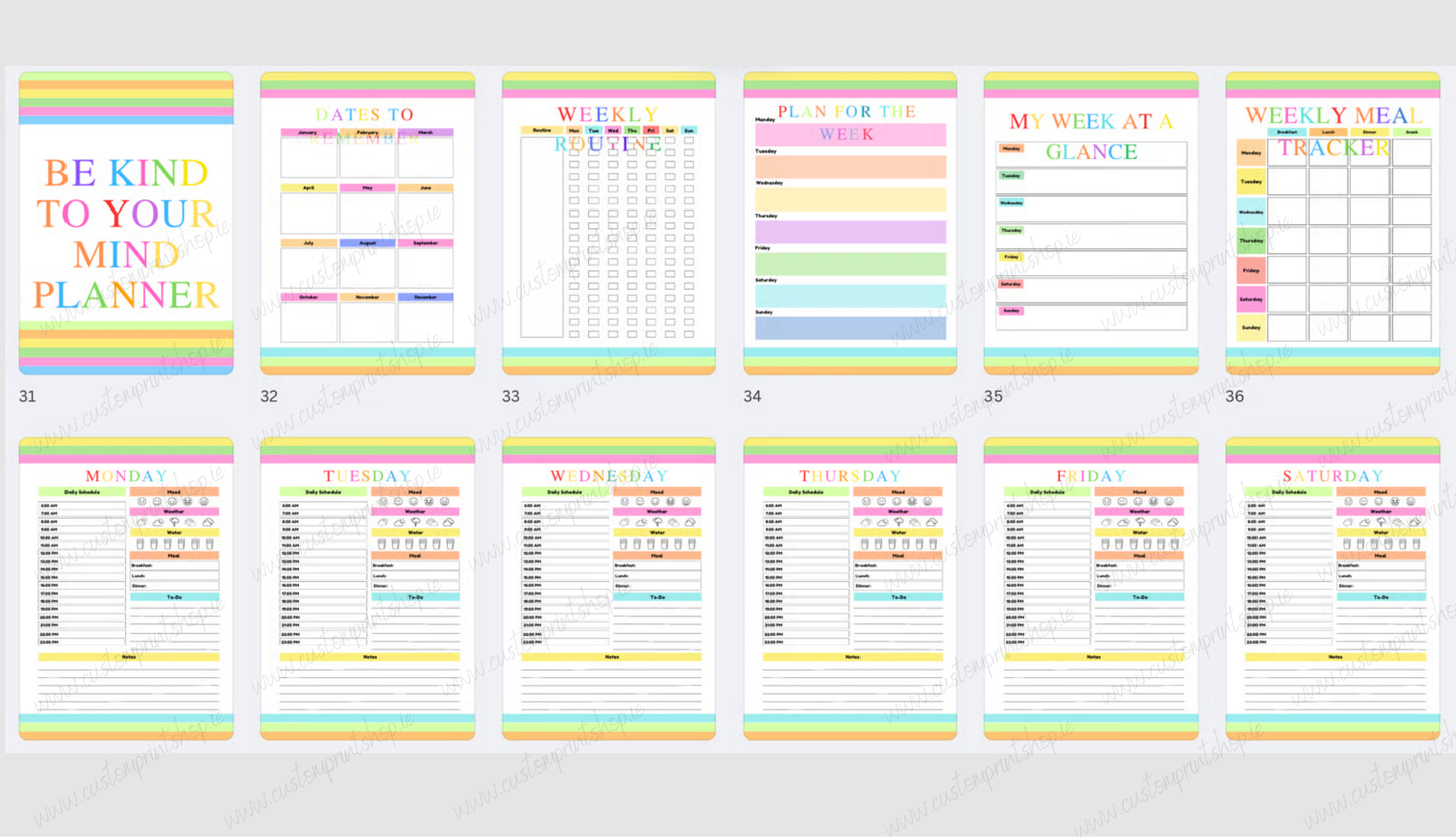 DIGITAL FILE - Kids Planner