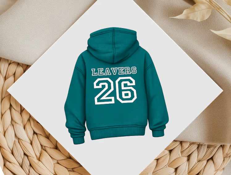 DIGITAL FILE - Leavers 2026 Hoodies - 36 Colours