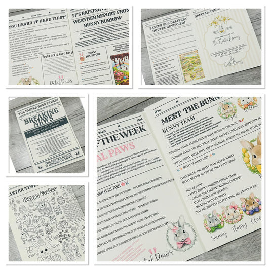 DIGITAL FILE - Easter Bunny Newspaper