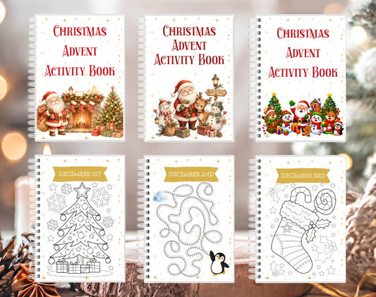 DIGITAL FILE - Children's Advent Colouring Book