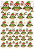 A4 UV DTF Sheet - Christmas Owls Multiple Sizes