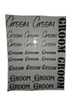 Groom Text A4 size UV DTF