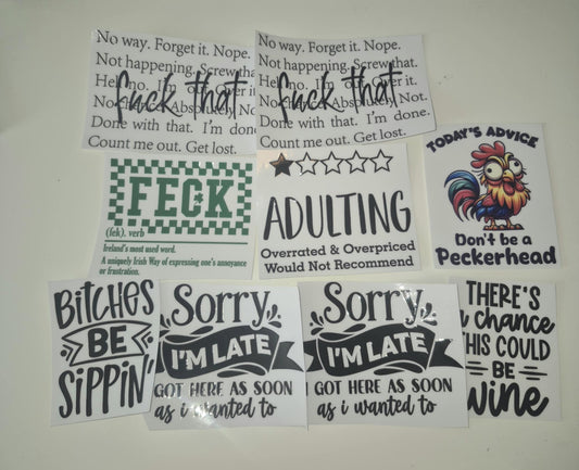 Rude UVDTF Decals Bundle