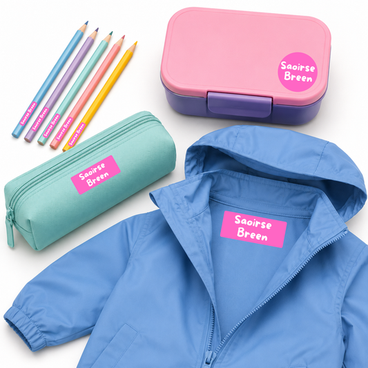Personalised School Name Labels (A4 Size Sheets)