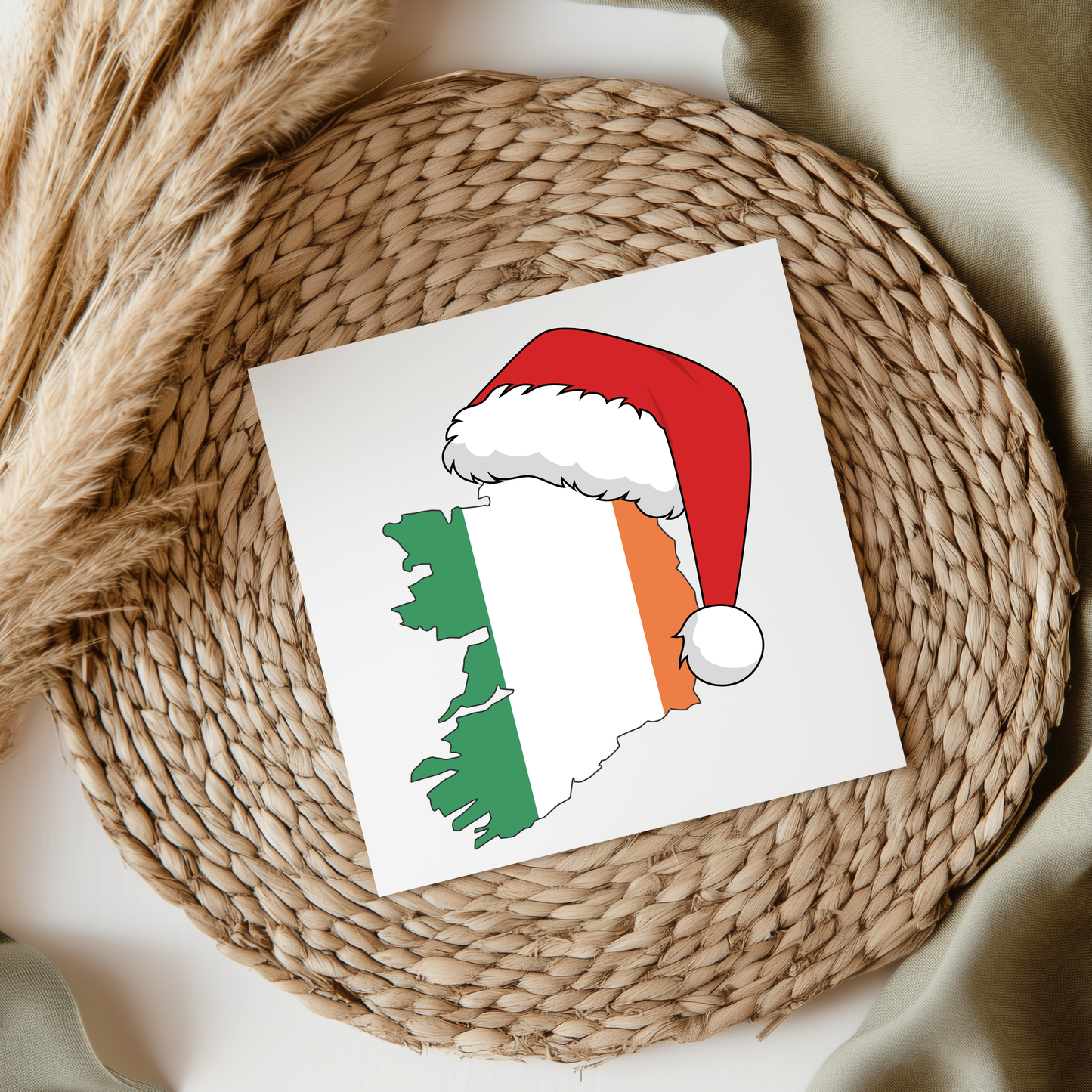Santa Hat Ireland UVDTF Transfer