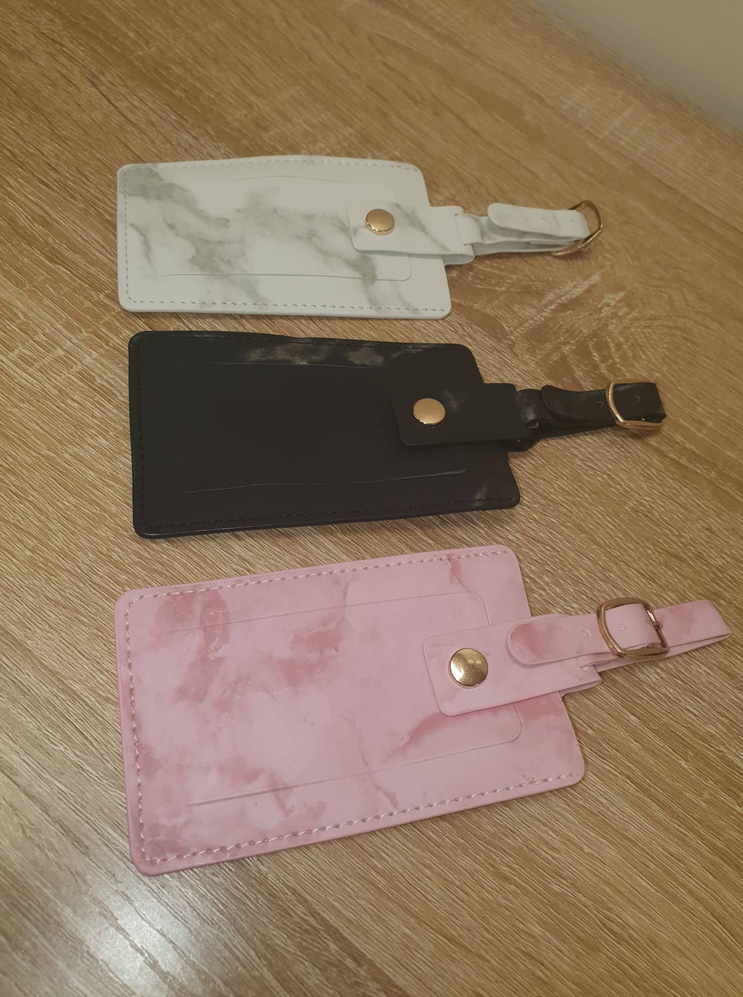 Marble Style Luggage Tags